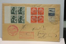 1937 LZ129 HINDENBURG, FRANKFURT TO KOLN FLIGHT COVER The last flight before the Hindenburg's ill