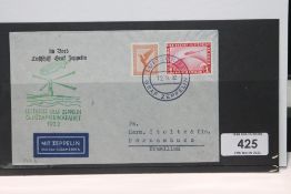 1932 LZ 127 GRAF ZEPPELIN, 6th SOUTH AMERICAN FLIGHT COVER Graf Zeppelin Airmail cover with 1RM