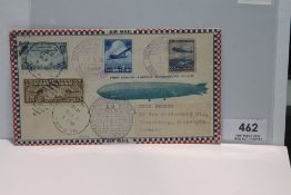 1936 LZ129 HINDENBURG 1ST & 10th DOUBLE FLOWN NORTH AMERICAN FLIGHT COVER This is a belter of a
