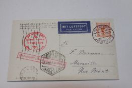 1929 LZ 127 GRAF ZEPPELIN - SPANISH FLIGHT ON PHOTOGRAPHIC P/CARD Lovely photographic postcard