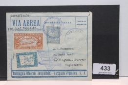 1933 LZ 127 GRAF ZEPPELIN, 8th 1933 SOUTH AMERICAN RETURN FLIGHT Illustrated cover sent registered