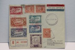 1933 LZ 127 GRAF ZEPPELIN, 5th 1933 SOUTH AMERICAN RETURN FLIGHT Cover addressed to recipient in