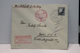 1937 LZ129 HINDENBURG, FRANKFURT TO KOLN FLIGHT COVER The last flight before the Hindenburg's ill