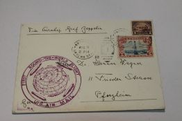 1929 LZ127 GRAF ZEPPELIN FLIGHT COVER, ROUND THE WORLD FLIGHT US Cover with two US values posted