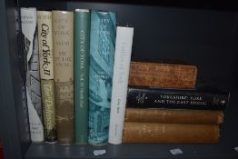 York and Yorkshire. A selection, includes; An Inventory of the Historical Monuments in the City of