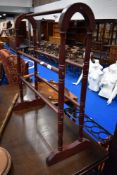 A reproduction Victorian style towel rail