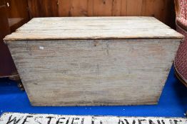 A vintage rustic dough or similar chest , width approx. 112cm