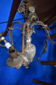 A vintage cloisonne style ceiling light