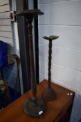 Two vintage smokers stands