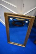 A gilt frame wall mirror, approx 70 x 40cm