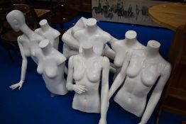 A selection of mannequins