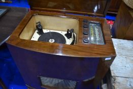 A vintage Pye Radiogram, Fen Man 1 RG, in walnut case
