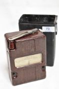 An early 20th century Evershed & Vignoles 250 volt megger meter.