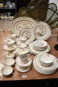 An early 20th century part tea and dinner service by Spode in the Spode's Cowslip design