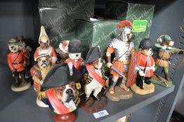 Ten Robert Harrop animal character figure studies including some with boxes.