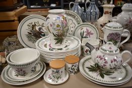 A good selection of modern Portmeirion Botanical Garden pattern dinner and tea wares.