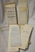 A collection of late Victorian and early 20th century Legal documents on velum mostly conveyance