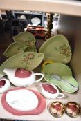 A selection of vintage Carleton ware including leaf Australian pattern.