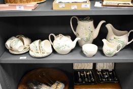 A Johnson Brothers part tea service for six.