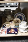 A selection of Royal coronation wares and cups including a 1953 tin.