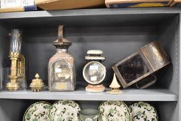 A selection of early 20th century Railway and Transport related lights including L.W.R carriage