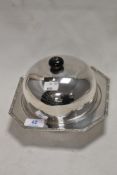 An early 20th century silver plated muffin dish.