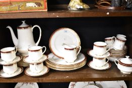 A Royal Albert Holyrood part tea and dinner service including six dinner plates, six salad plates,