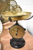 A set of Salters improved Family Scales dated 1941 with a military foot mark.