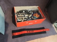A collection of Air Force Cloth Badges including Wings, Parachute, G, S, B, WAG, N, NZ, FC, RFC,