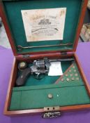 A Continental Pinfire Revolver possibly Belgian marked on side of barrel Chaiheux Brevete, proof