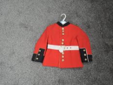 A Childs Red Jacket and Trousers made by Tots Town with Anchor buttons and white belt