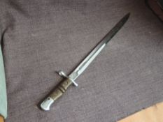 An American Bayonet for the Enfield Rifle model 1917, blade marked US 1918 REMINGTON, blade length