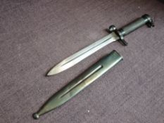 A Swedish Mauser Bayonet Model 1896, made by Jerneolaget at Eskilstuna, marked on cross guard