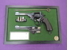 A shop display Webley & Scott Mk IV 1915 Revolver having military marks, cut away to show working