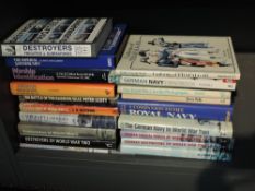 Twenty Naval Books including German War Ships, Companion of the Royal Navy, Destroyers, Warship