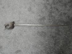 A Victorian British Sword possibly 1895 Pattern, blade marked Wilkinson, having decorated guard,