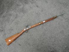 A modern reproduction Flintlock Musket