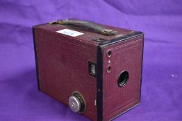 A vintage Kodak No.2 Box Brownie.