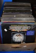 A selection of 100 mixed vinyl albums and LP's.