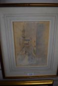 Sir James Peile, (1833-1906), a watercolour, Naples street, attributed verso and dated 1892, 24 x