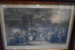 William Powell Firth, (1819-1909), after, an engraving, English Merry Making, 61 x 91cm, wood framed