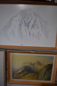 After William Heaton Cooper, (1903-1995), a print depicting Lakeland vista, 30 x 42cm, framed and