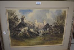 After Keith Anderton (20th century) a Ltd Ed print entitled 'cottagers', signed and num 586/850,