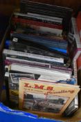 A box of books, of railway interest, including LMS.