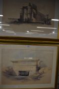 After David Roberts (19th century) a pair of 20th century re-prints, Egypt, 35 x 50cm, mounted