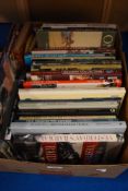 A box of books, of mixed railway interest, including North American and photographic interest.