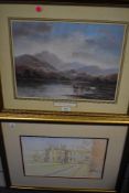 After Wendy Reeves (British b.1944) a coloured print, entitled 'Highland Scenes', mounted framed and