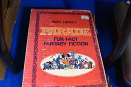 A Purnell The Walt Disney Parade Fun Fact Fantasy Fiction four volume boxed set, Great Moments in