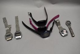 A small selection of digital and later watches including Casio, Ingersoll etc