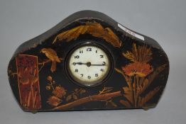 An early 20th century Chinoiserie design mantel clock.
